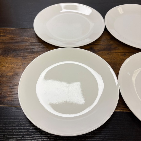 Corelle Vitrelle Solid White Bread and Butter Plates 4 Inch Set of 4 - Picture 3 of 5